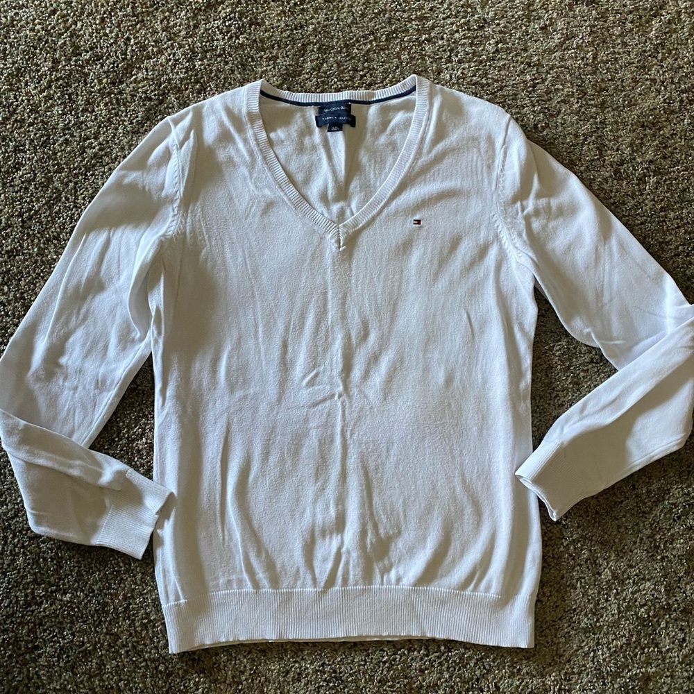Women’s Tommy Hilfiger Classic White Knit Sweater